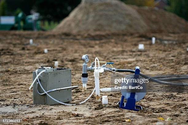 pollution in the soil - geology work stock pictures, royalty-free photos & images