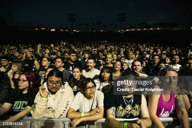 General view of the atmosphere at North Island Credit Union Amphitheatre on October 07, 2023 in Chula Vista, California.