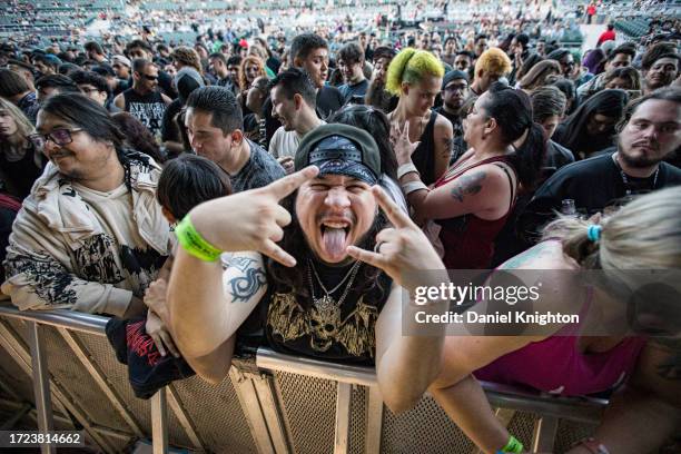 General view of the atmosphere at North Island Credit Union Amphitheatre on October 07, 2023 in Chula Vista, California.