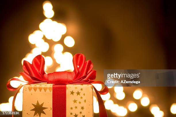 christmas gift - giving tree stock pictures, royalty-free photos & images