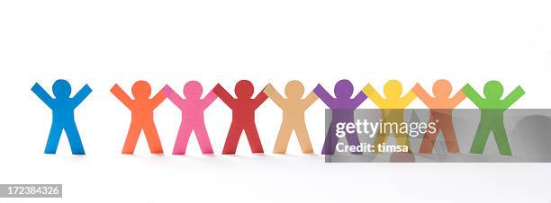 join up! - paper craft stock pictures, royalty-free photos & images