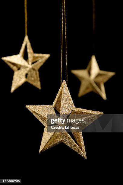 christmas star - christmas bauble isolated stock pictures, royalty-free photos & images