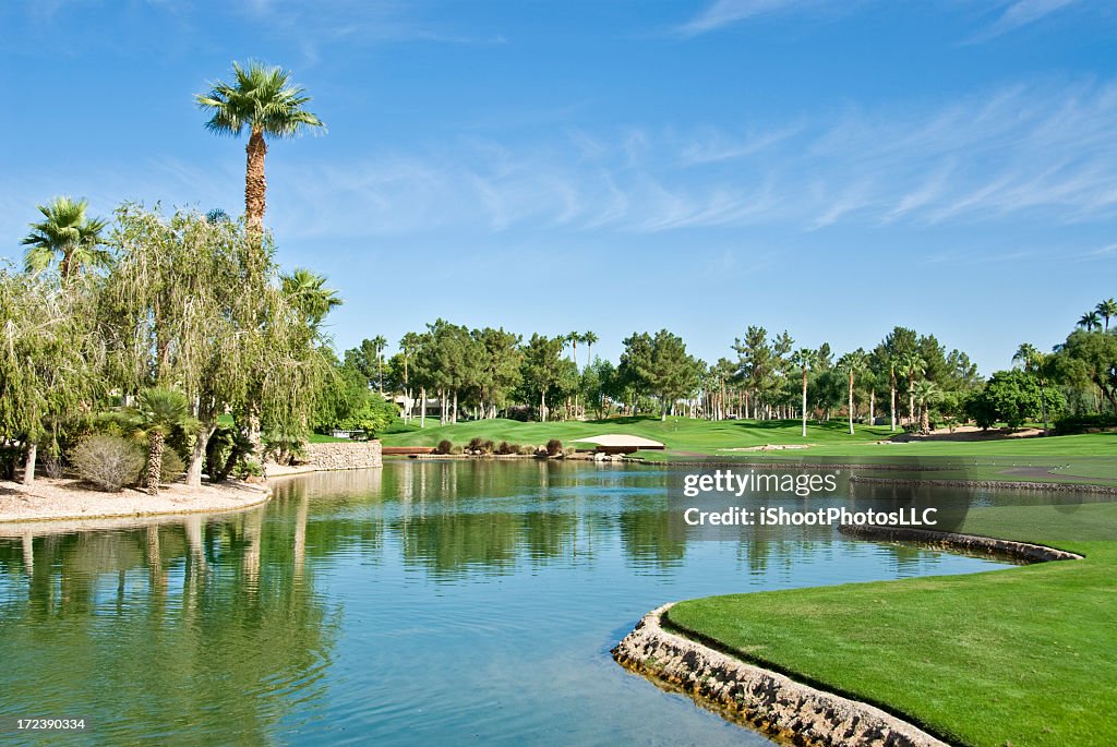 A photo of a golf resort on a sunny day