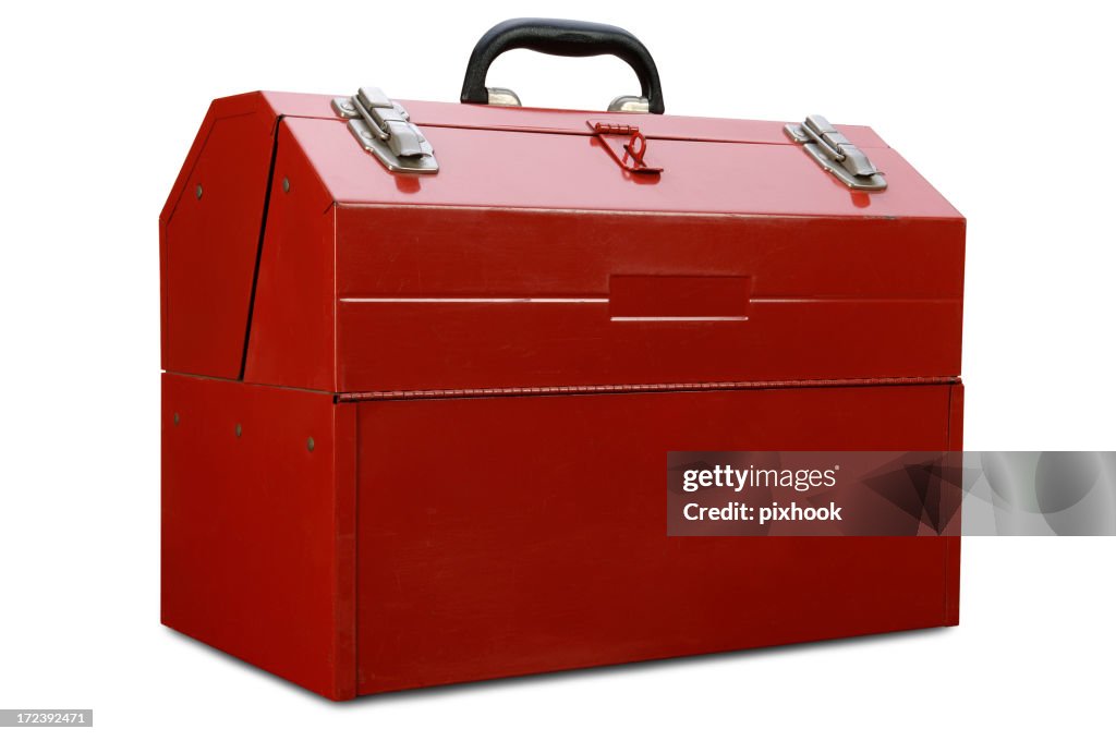 Red Toolbox with Path