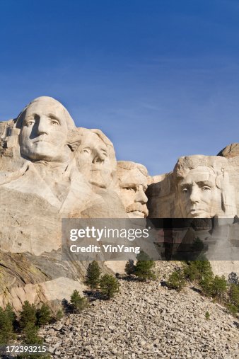 Mt Rushmore National Monument, Presidents Carved in Black Hills Mountain