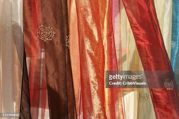 silk from india background - silk sari stock pictures, royalty-free photos & images
