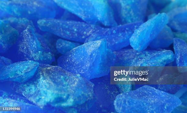 copper sulfate kristallen - kobaltsulfat stock-fotos und bilder