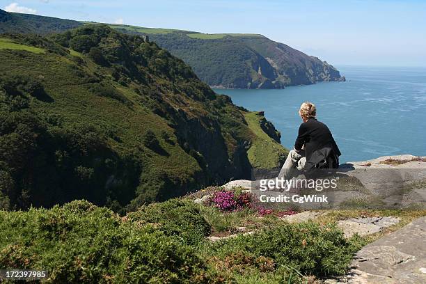 enjoying - exmoor national park stock pictures, royalty-free photos & images