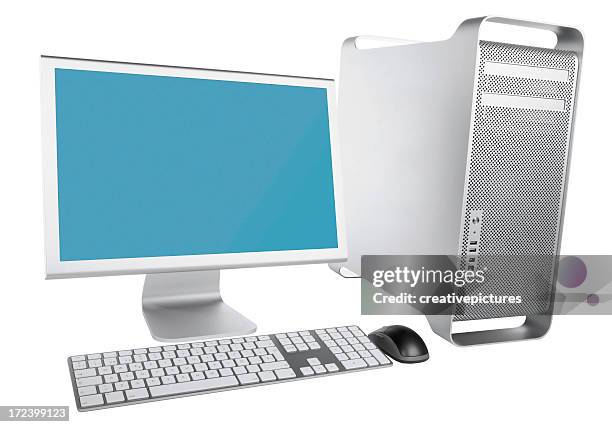 workstation with clipping path - computer mouse isolated stock pictures, royalty-free photos & images