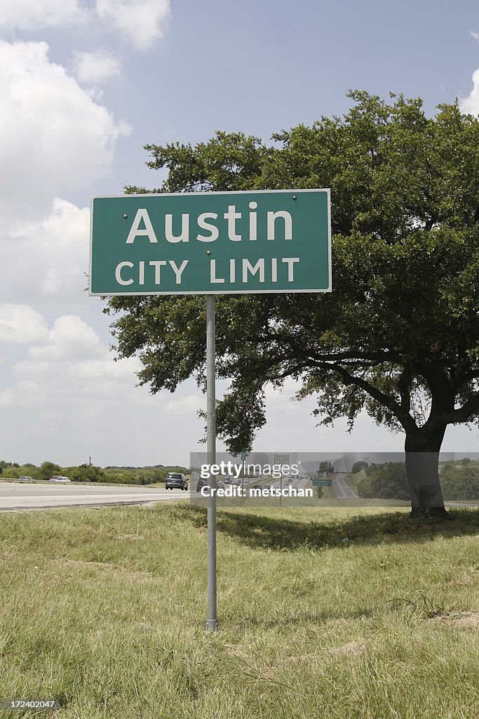 Placa de Limite de Austin City
