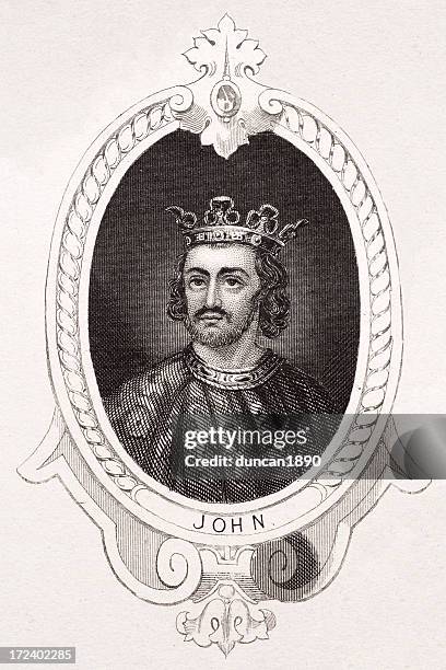 king john - disrespect stock illustrations