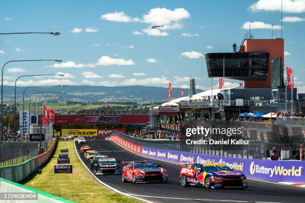 Broc Feeney driver of the Red Bull Ampol Racing Chevrolet Camaro ZL1 during the Bathurst 1000, part of the 2023 Supercars Championship Series at...