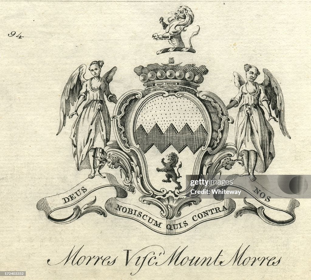 Coat of arms Viscount Mount Morres Mountmorres 18th century