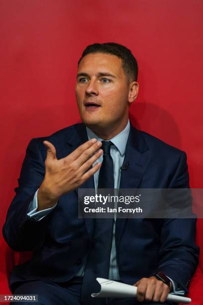 Wes Streeting, Shadow Secretary of State for Health and Social Care attends a Innovation At The Heart of the NHS Fringe Meeting on day one of the...