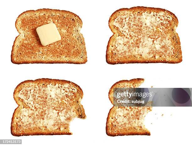 toast and butter - granary stock pictures, royalty-free photos & images