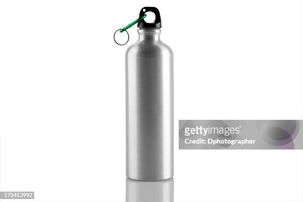 silver bottle - bottled water stock pictures, royalty-free photos & images