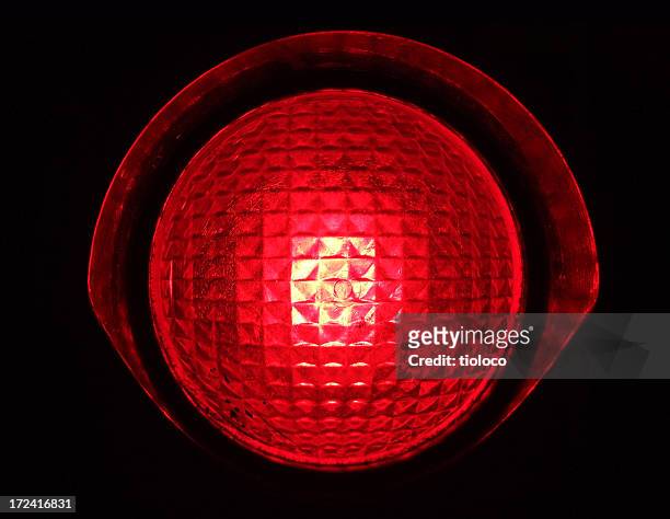 red stop light - red light stock pictures, royalty-free photos & images