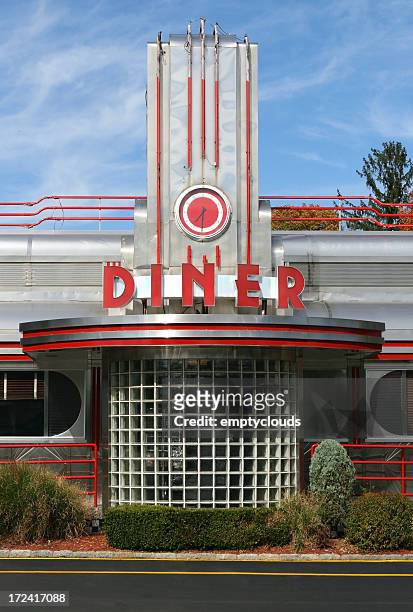 retro diner - 50s diner stock pictures, royalty-free photos & images