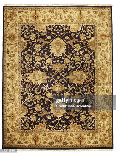 persian oriental rug - rug isolated stock pictures, royalty-free photos & images