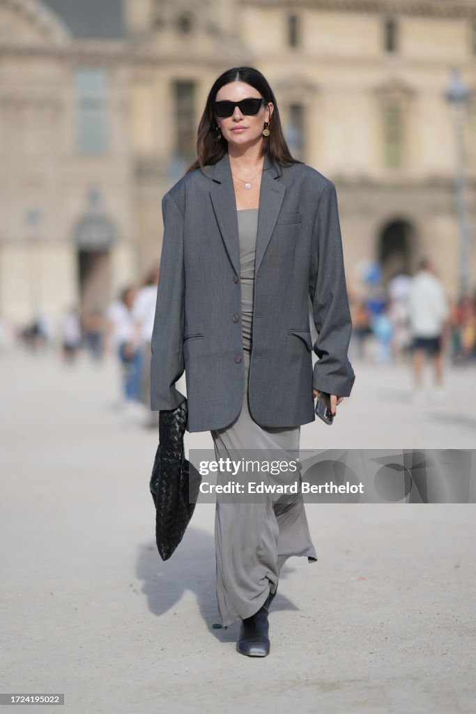 Street Style - Paris Fashion Week - Womenswear Spring/Summer 2024 - Day Seven