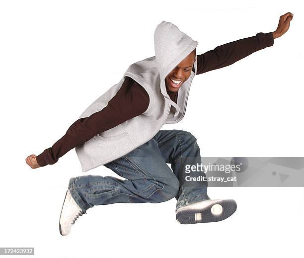 jump for joy! - hood clothing stock pictures, royalty-free photos & images