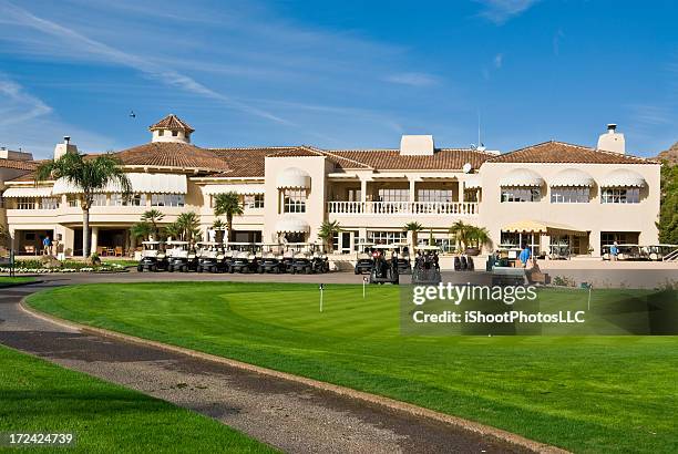 clube de golfe - golf clubhouse - fotografias e filmes do acervo