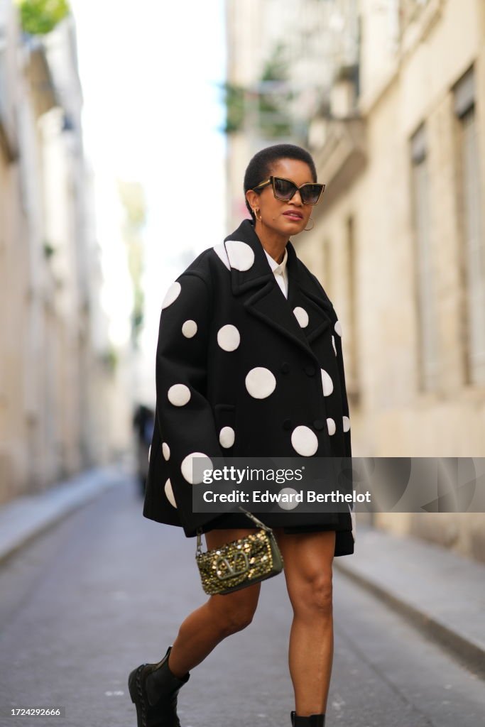 Street Style - Paris Fashion Week - Womenswear Spring/Summer 2024 - Day Seven