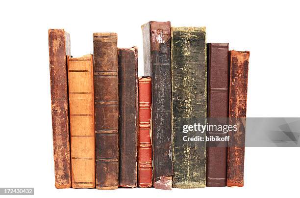old books - old book white background stock pictures, royalty-free photos & images