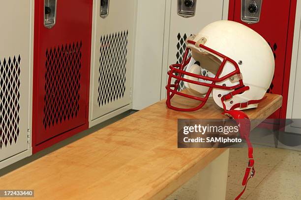 american football - football bench stock pictures, royalty-free photos & images