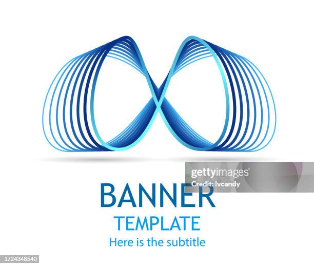 infinity symbol design (∞) - infinity logo stock illustrations