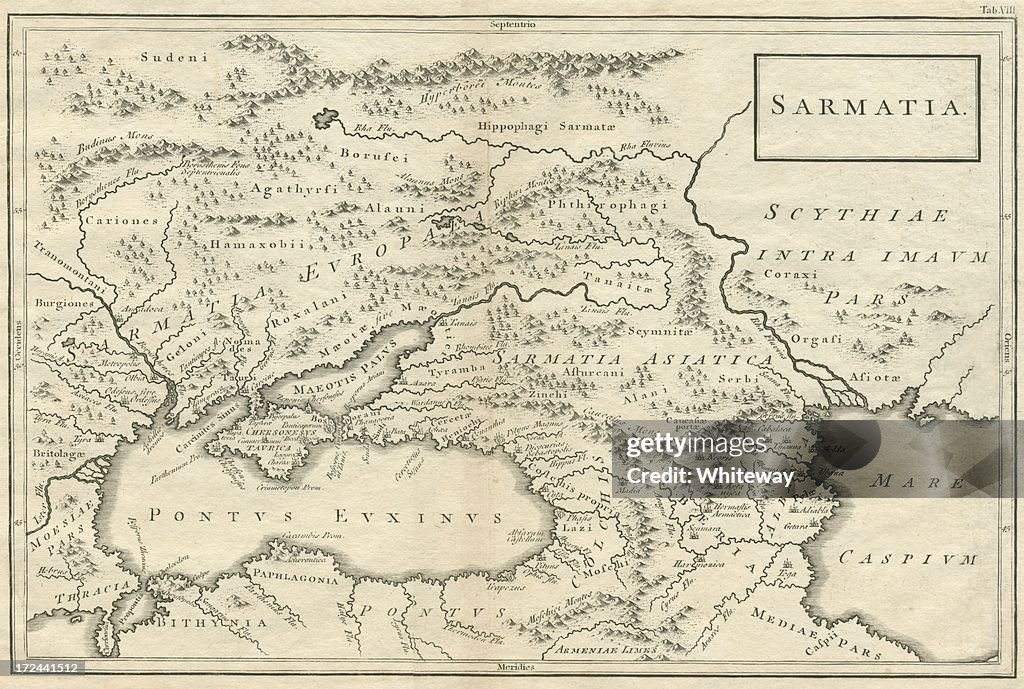 Sarmatia modern Ukraine and Russia 18th century 1740