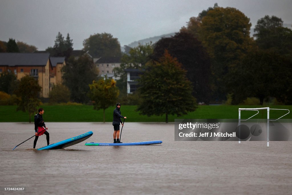 Amber Warnings For Torrential Rain Still In Place Across Scotland