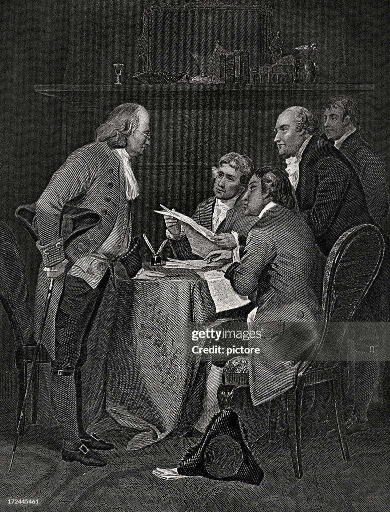 Declaración de la independencia, 4,1776 de julio.