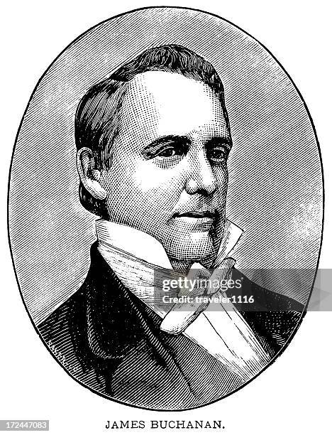 james buchanan - james buchanan stock illustrations