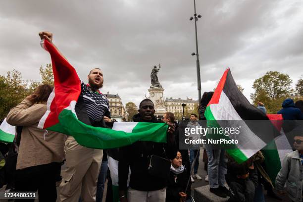 Despite French Minister of the Interior, Gerald Darmanin, banning all pro-Palestinian protests in France, several hundred people still gathered at...
