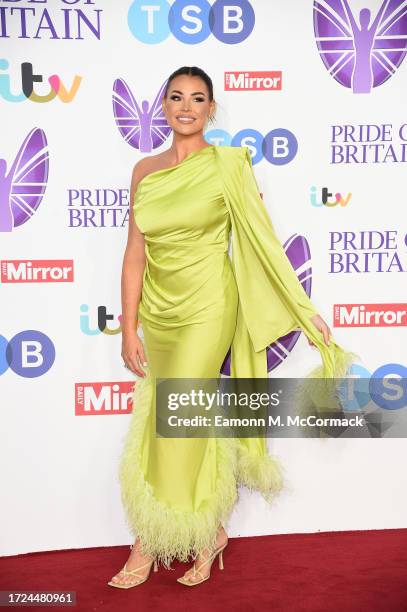 Jessica Wright arrives at the Pride Of Britain Awards 2023 at Grosvenor House on October 08, 2023 in London, England.