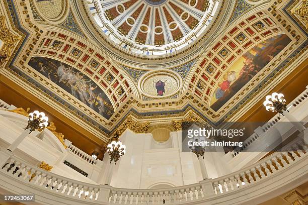 ペンシルバニア州議会議事堂の建築詳細 - ハリスバーグ ストックフォトと画像