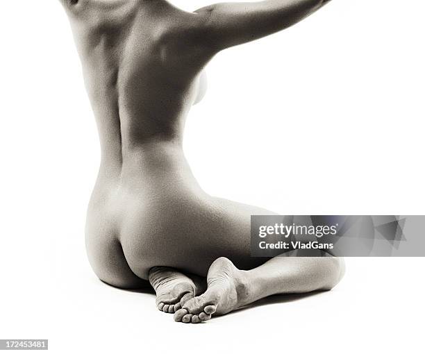 menina nude perfeita torso - female backside - fotografias e filmes do acervo