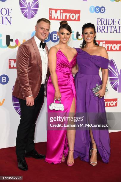 Kym Marsh and guests arrive at the Pride Of Britain Awards 2023 at Grosvenor House on October 08, 2023 in London, England.