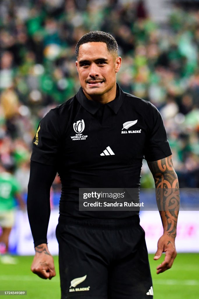 Aaron Rathor Rugby Aaron SMITH of New Zealand after the Rugby World Cup 2023 quarter ...