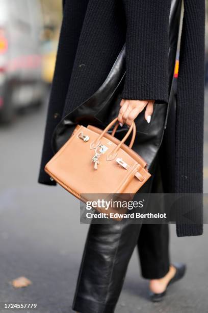 Bag is seen , outside Hermes, during the Womenswear Spring/Summer 2024 as part of Paris Fashion Week on September 30, 2023 in Paris, France.