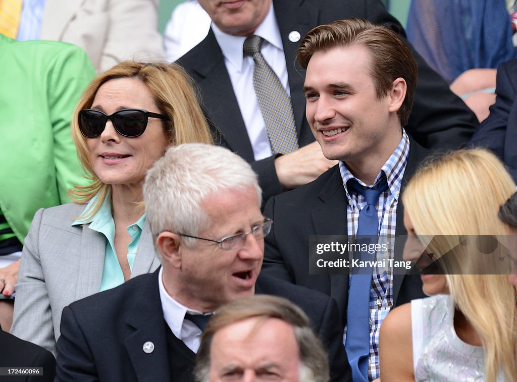 Celebrities Attend Wimbledon 2013 - Day 8