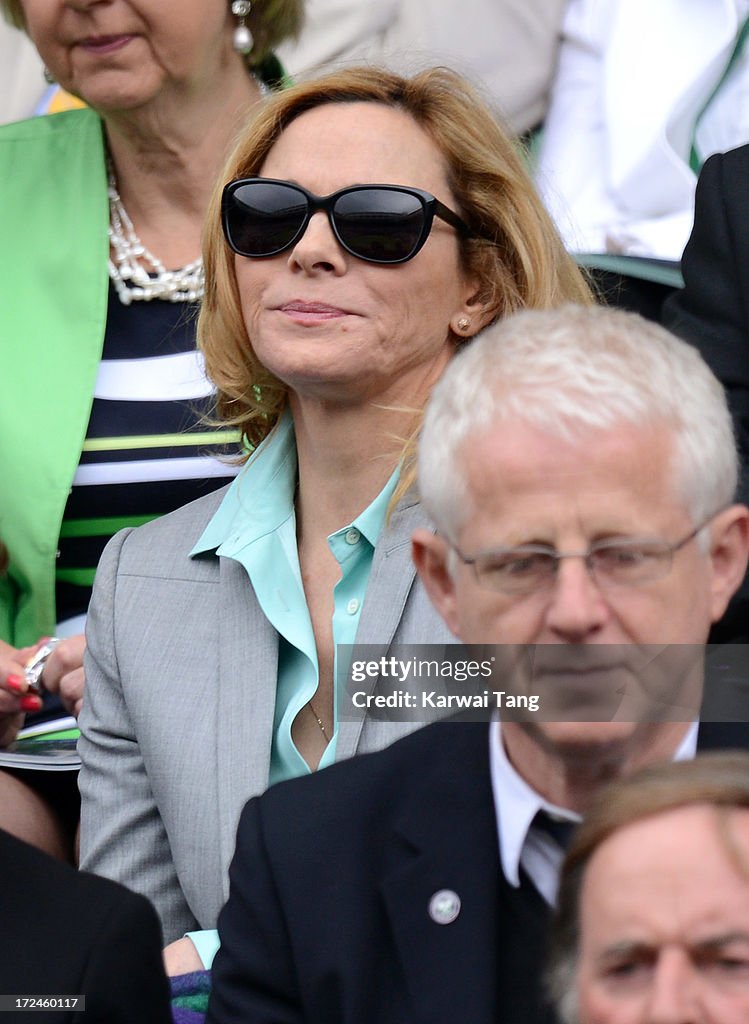 Celebrities Attend Wimbledon 2013 - Day 8