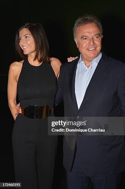 Rosalie Afflelou and Alain Afflelou attend the Stephane Rolland show as part of Paris Fashion Week Haute-Couture Fall/Winter 2013-2014 at Tennis Club...