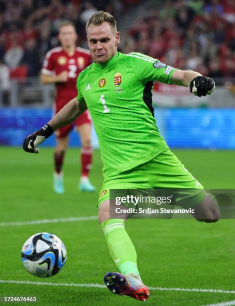 BUDAPEST, HUNGARY - FEBRUARY 5: Goalkeeper Denes Dibusz of