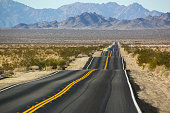 Desert Landscape with bumpy road