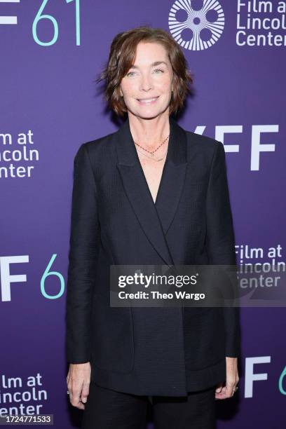 Julianne Nicholson attends the "Janet Planet" red carpet during the 61st New York Film Festival at Alice Tully Hall, Lincoln Center on October 08,...
