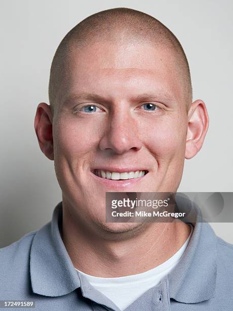 Football player Nick Folk is photographed for Self Assignment on September 11, 2012 in New York City.