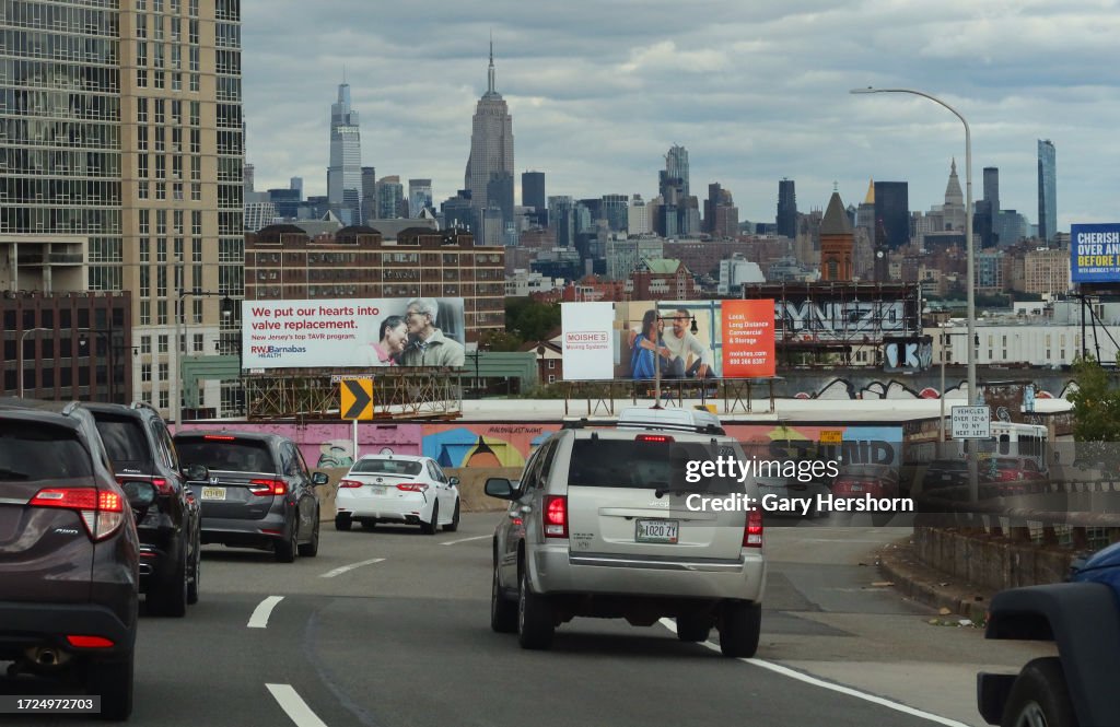 New Jersey Turnpike Extension in Jersey City, New Jersey