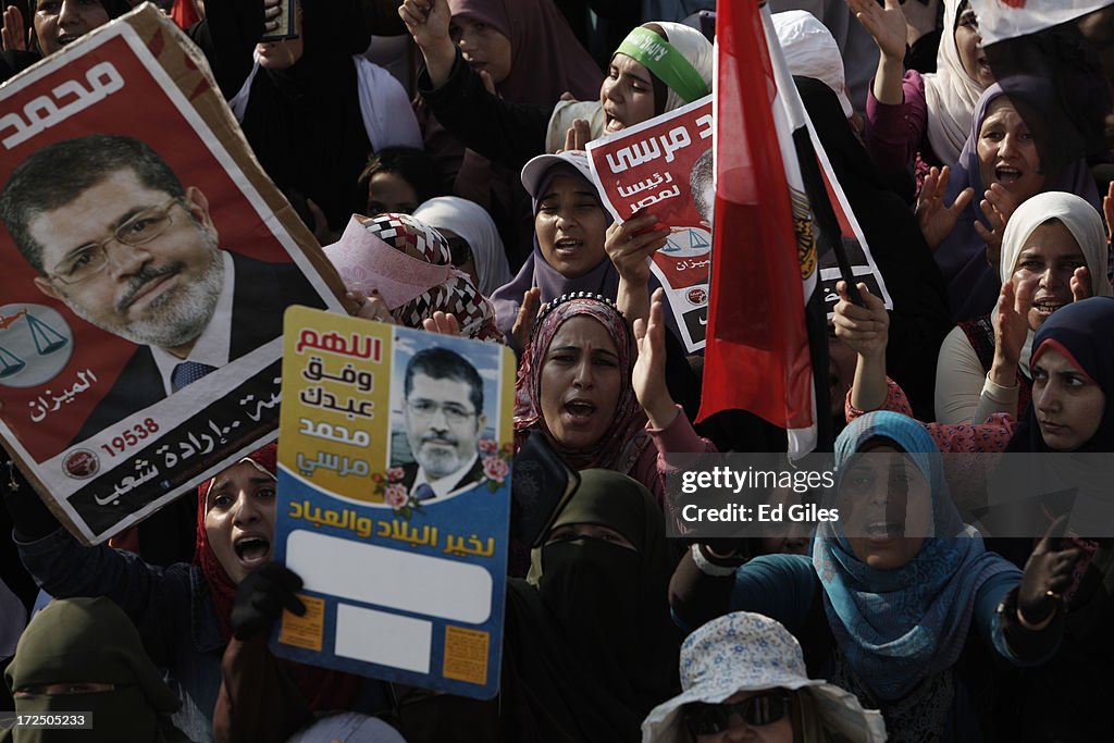 Pro Morsi Supporters Take To The Streets